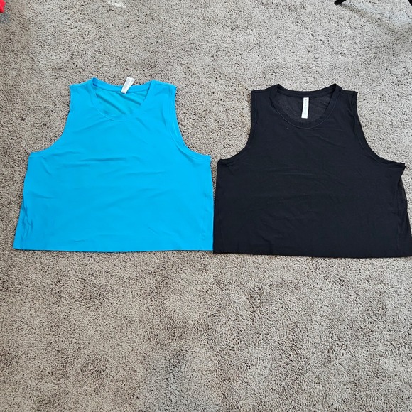 Athleta Tops - Athleta Ultimate Muscle Tank Top Size XL Lot of 2 Athletic Workout Mesh Back